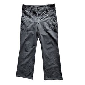 Athleta Women's  Gray Trekkie Hiking Wide Leg Pants Zip Pockets Mid-Rise Size 8‎